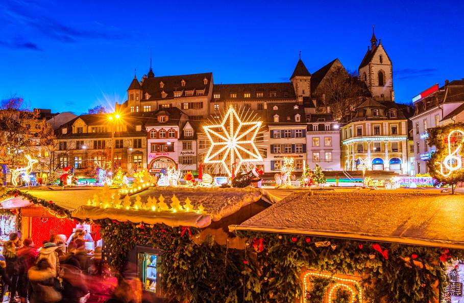 Sonntagsverkauf Weihnachten 2022 Basel mercatini di natale a basilea in svizzera offerta treno e hotel