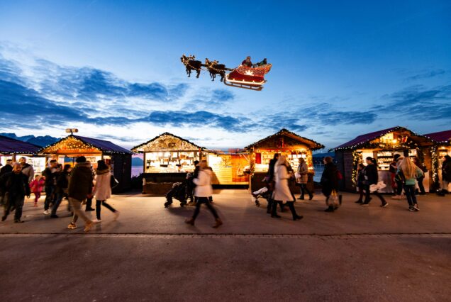 Mercatini di Natale a Montreux con Babbo Natale